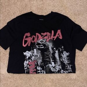 Old Navy Black Godzilla Graphic Tee